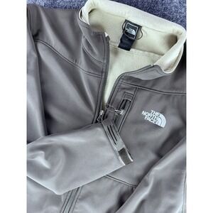 The North Face Brown Apex Jacket Full Zip Soft Shell Fleece Lined Size Large